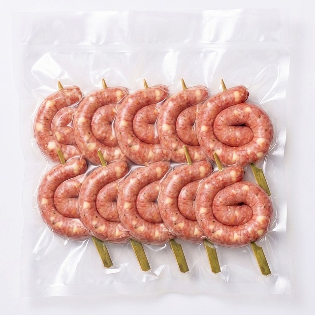 ぐるぐる串チキンウインナー　チーズ入り(100g×10本)